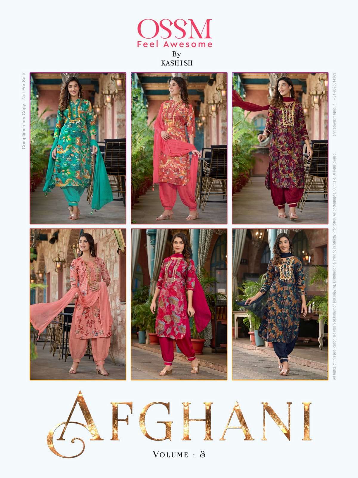 OSSM AFGHANI Vol 03 Kurti Wholesale catalog