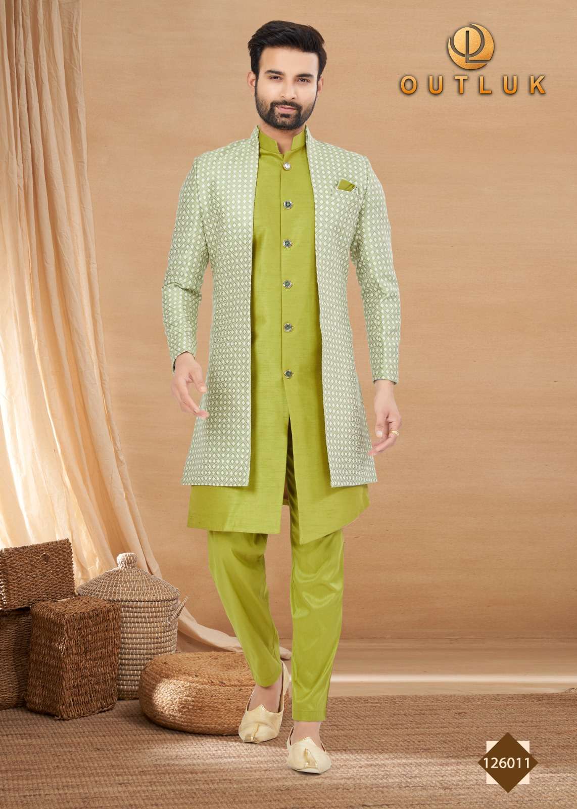 Outlook Vol 126 Indo Western Kurta Pajama With Jacket Wholesale catalog