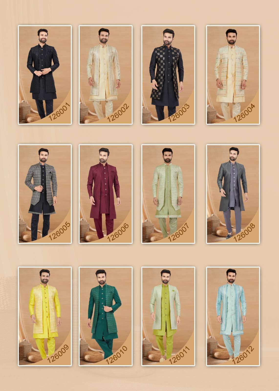 Outlook Vol 126 Indo Western Kurta Pajama With Jacket Wholesale catalog