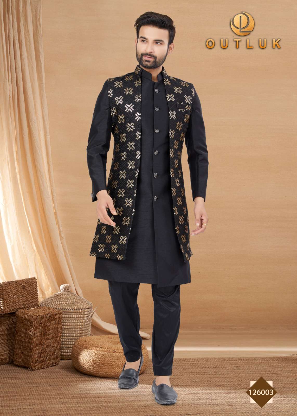 Outlook Vol 126 Indo Western Kurta Pajama With Jacket Wholesale catalog