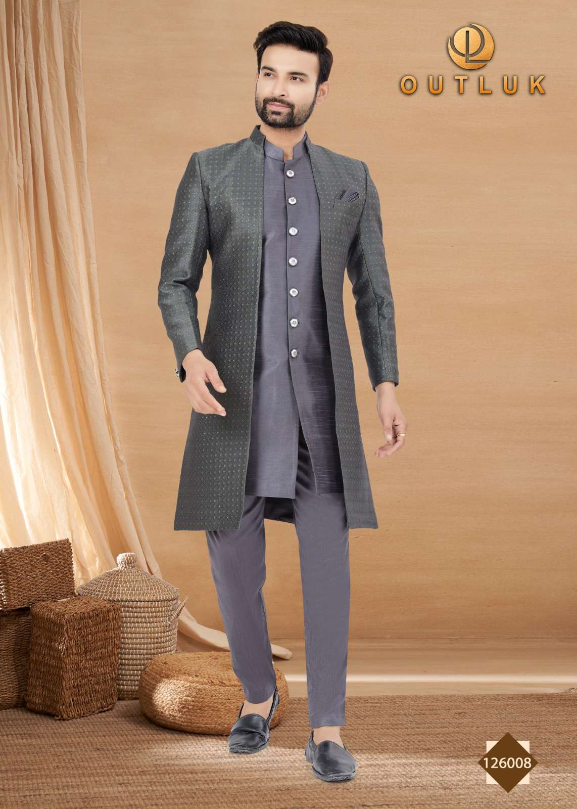 Outlook Vol 126 Indo Western Kurta Pajama With Jacket Wholesale catalog