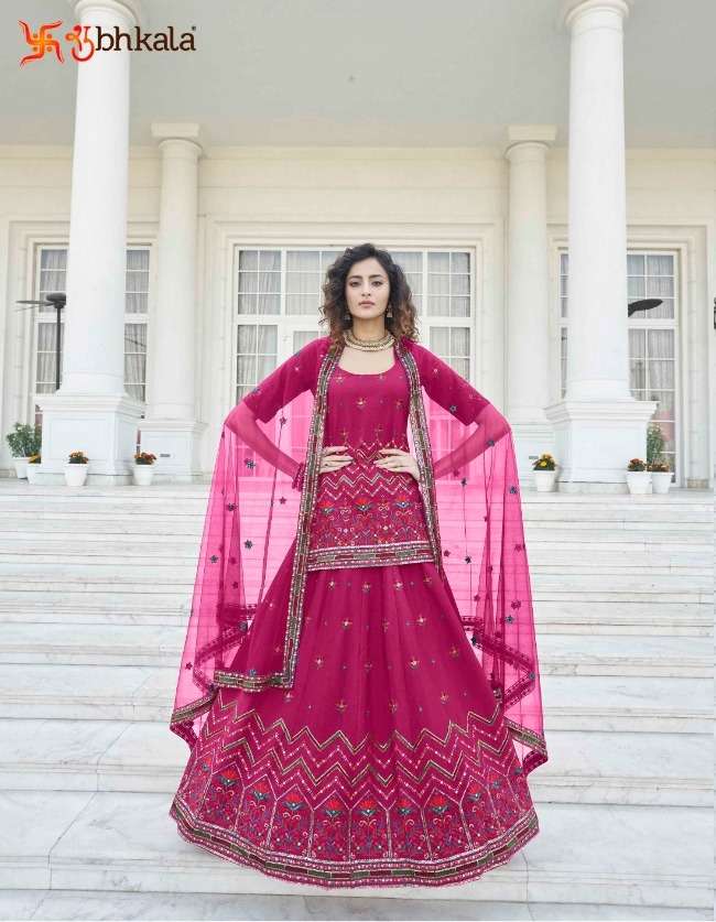 PARAMPARA VOL. 1 Bridal Gota Patti with Thread Embroidered Semi Stitched Lehenga Choli Wholesale catalog