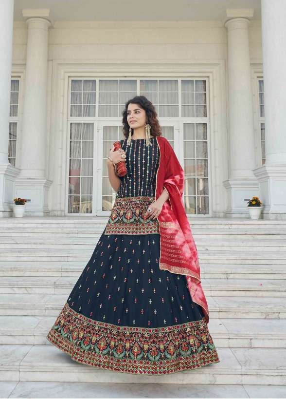 PARAMPARA VOL. 1952 Bridal Gota Patti with Thread Embroidered Semi Stitched Lehenga Choli Wholesale catalog