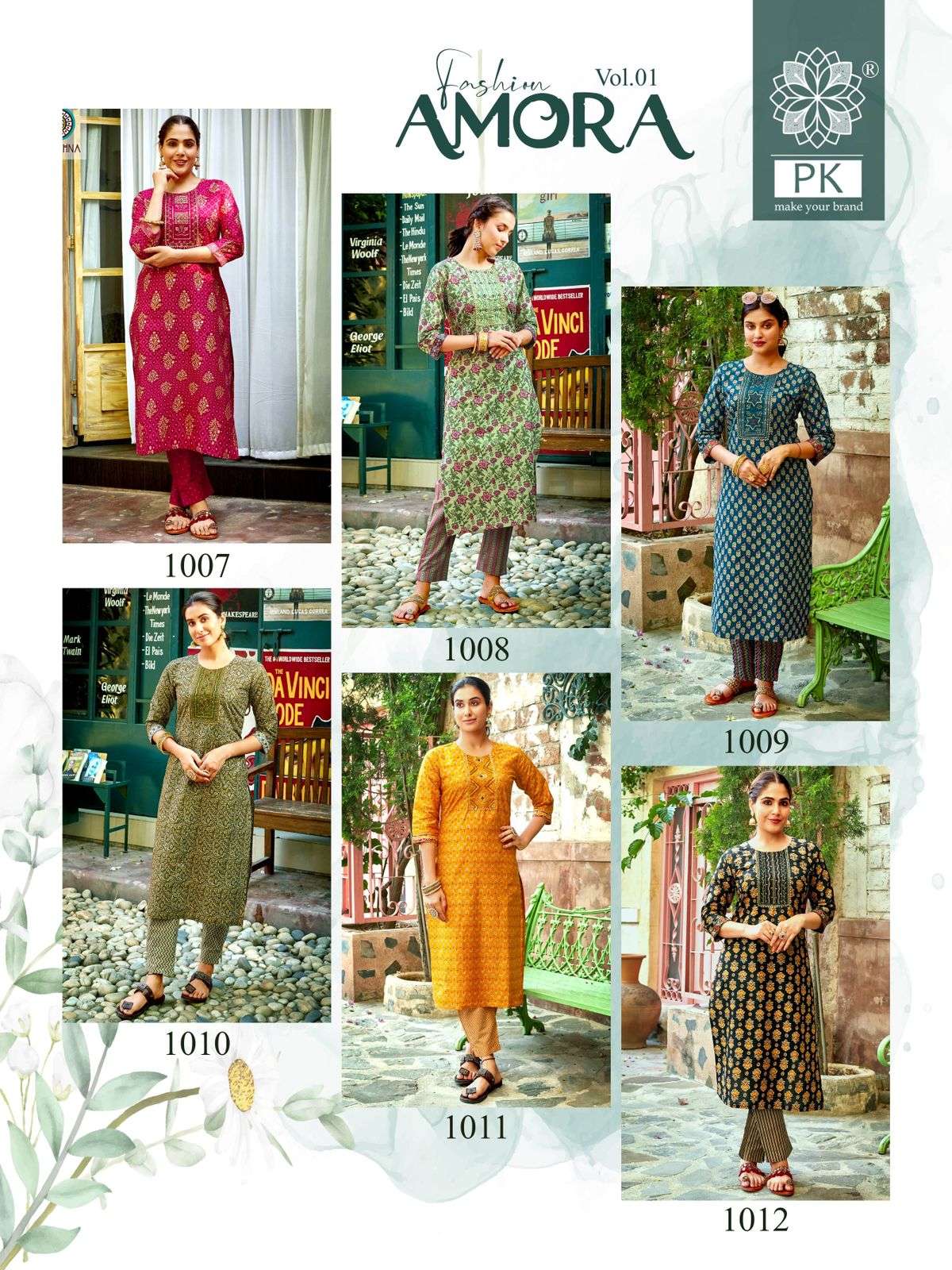 PK FASHION AMORA VOL 1 Kurti Wholesale catalog