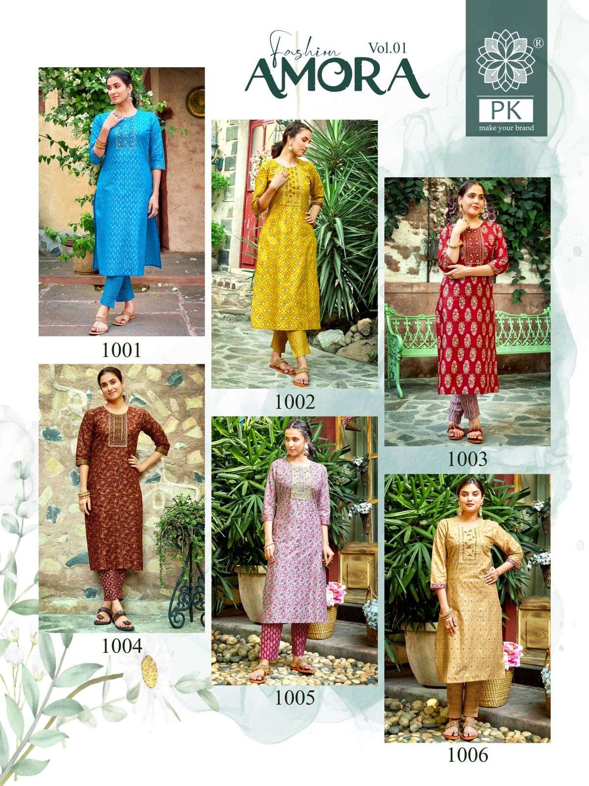 PK FASHION AMORA VOL 1 Kurti Wholesale catalog