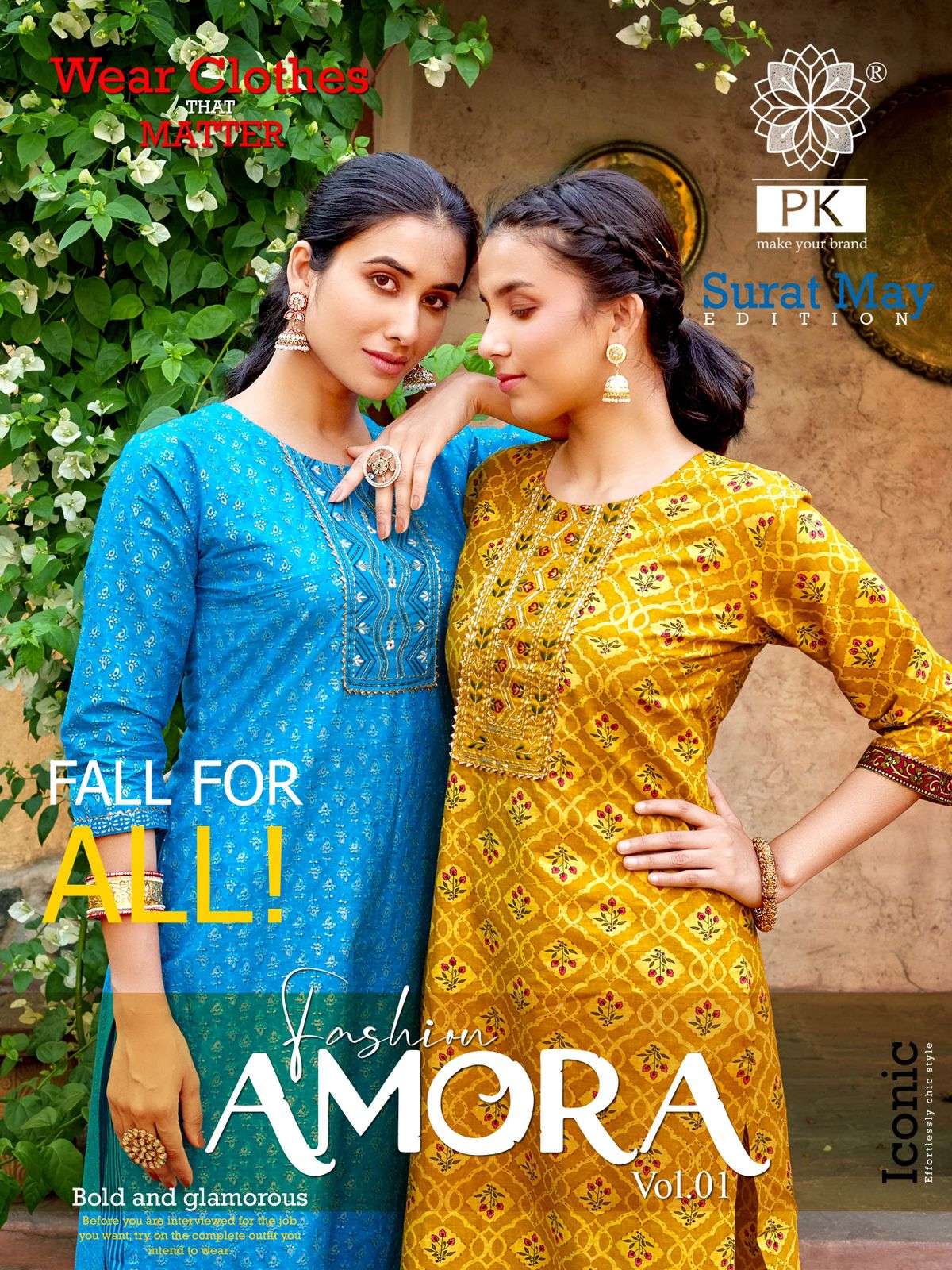 PK FASHION AMORA VOL 1 Kurti Wholesale catalog