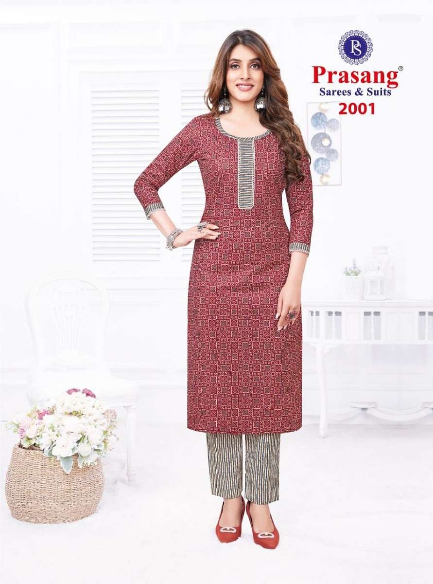 Prasang Alfa Vol-2 - Kurti With Pant - Wholesale Catalog