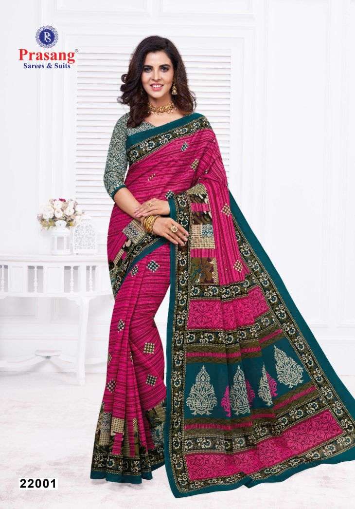 	Prasang Suncity Vol-22 – Cotton Saree -Wholesale Catalog