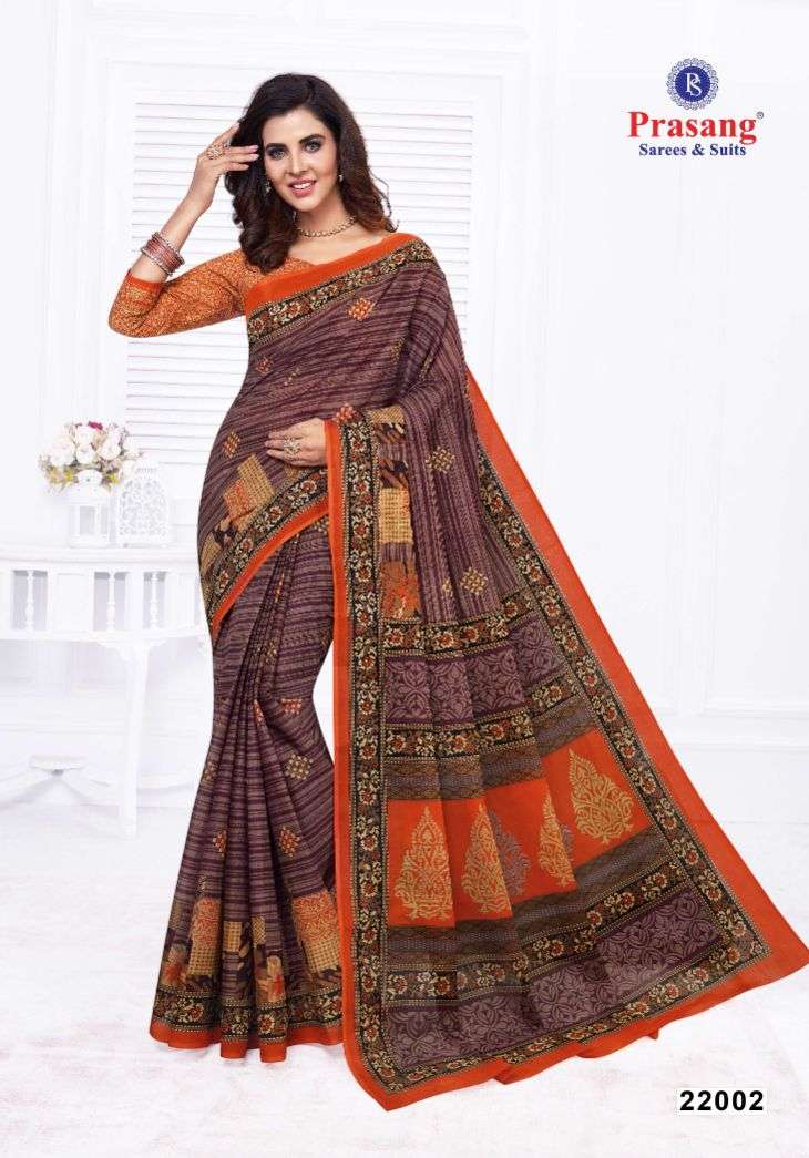 	Prasang Suncity Vol-22 – Cotton Saree -Wholesale Catalog