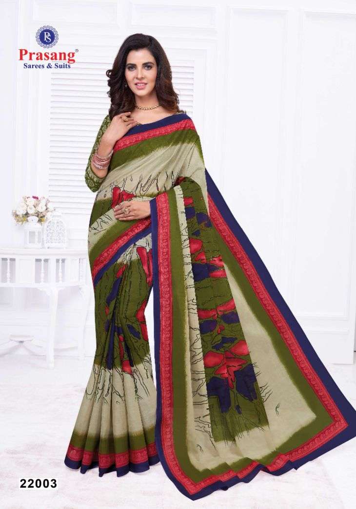 	Prasang Suncity Vol-22 – Cotton Saree -Wholesale Catalog