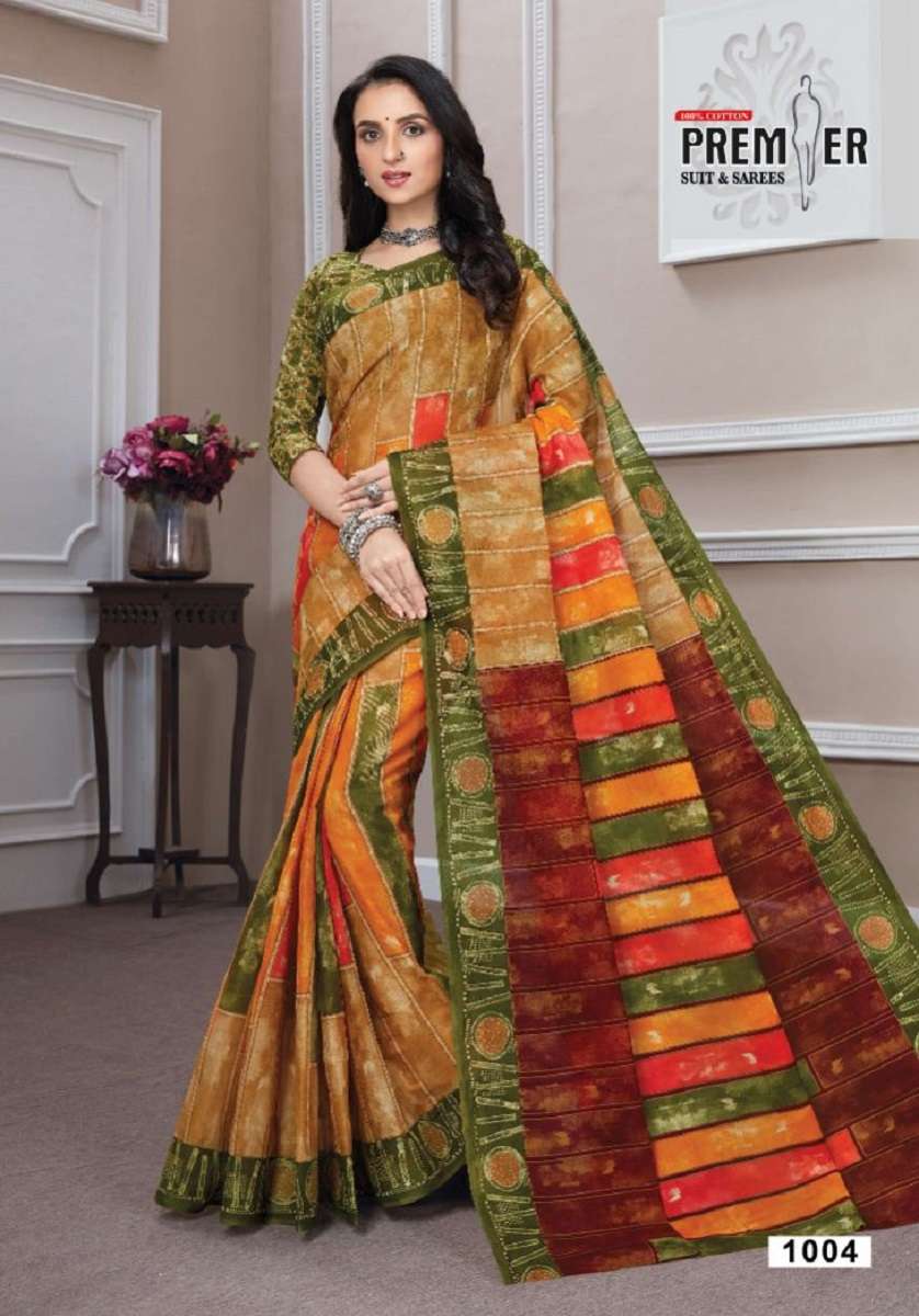 	Premier Vasudha Vol-1 – Cotton Saree -Wholesale Catalog