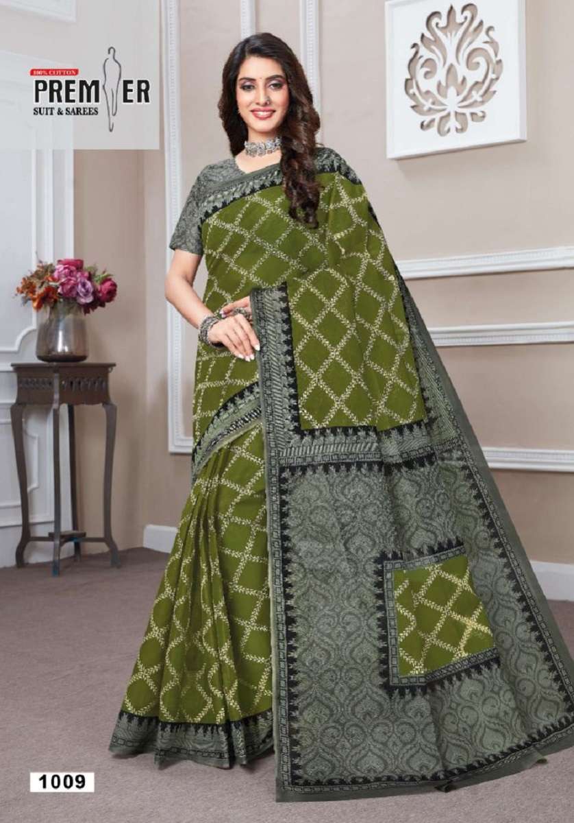 	Premier Vasudha Vol-1 – Cotton Saree -Wholesale Catalog