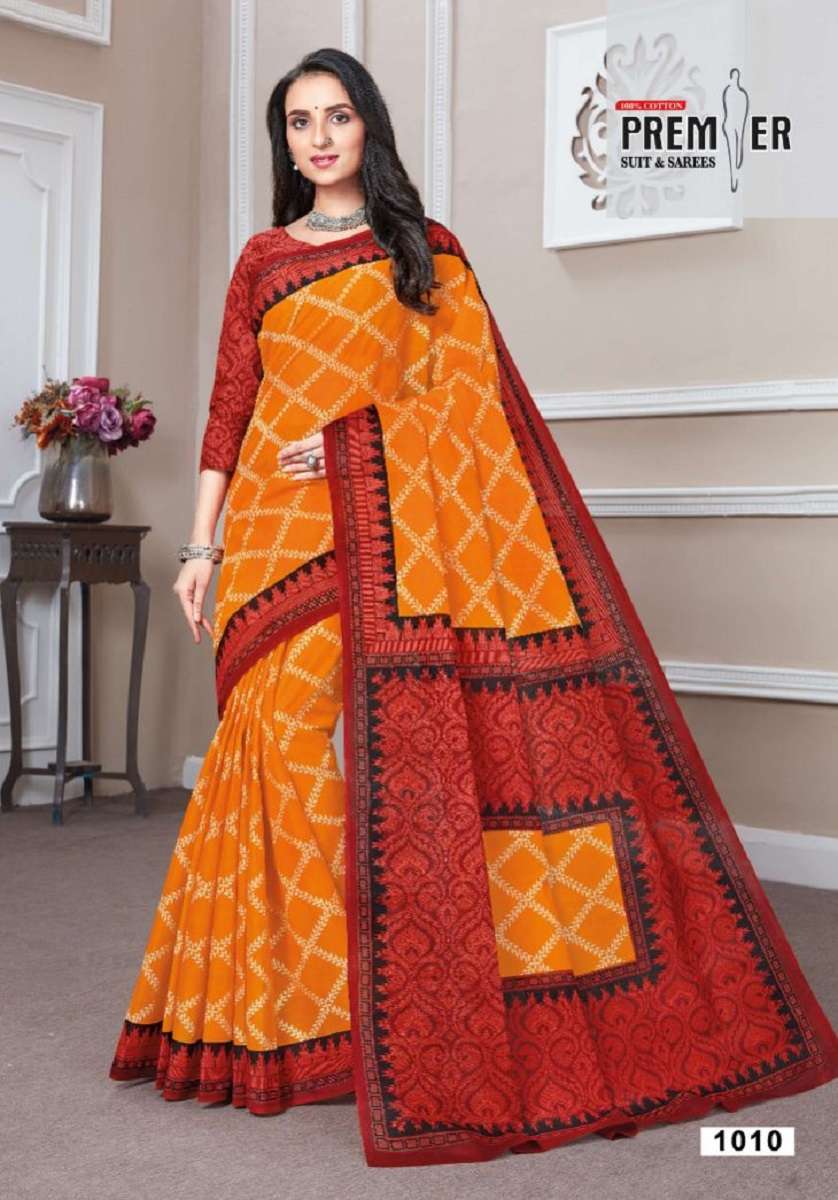 	Premier Vasudha Vol-1 – Cotton Saree -Wholesale Catalog