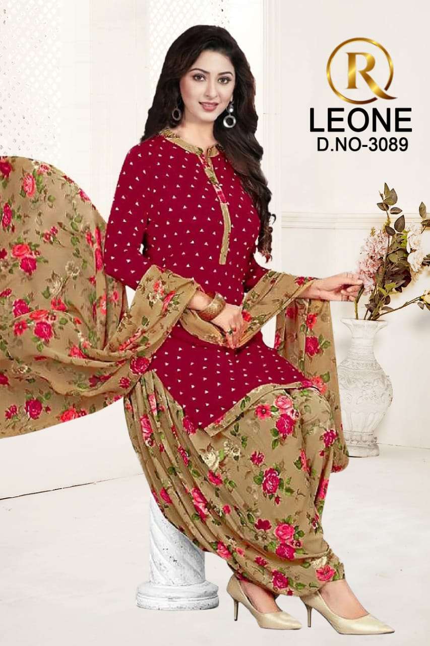 R Leone Synthetic Selection Design – Dress Material -Wholesale Catalog