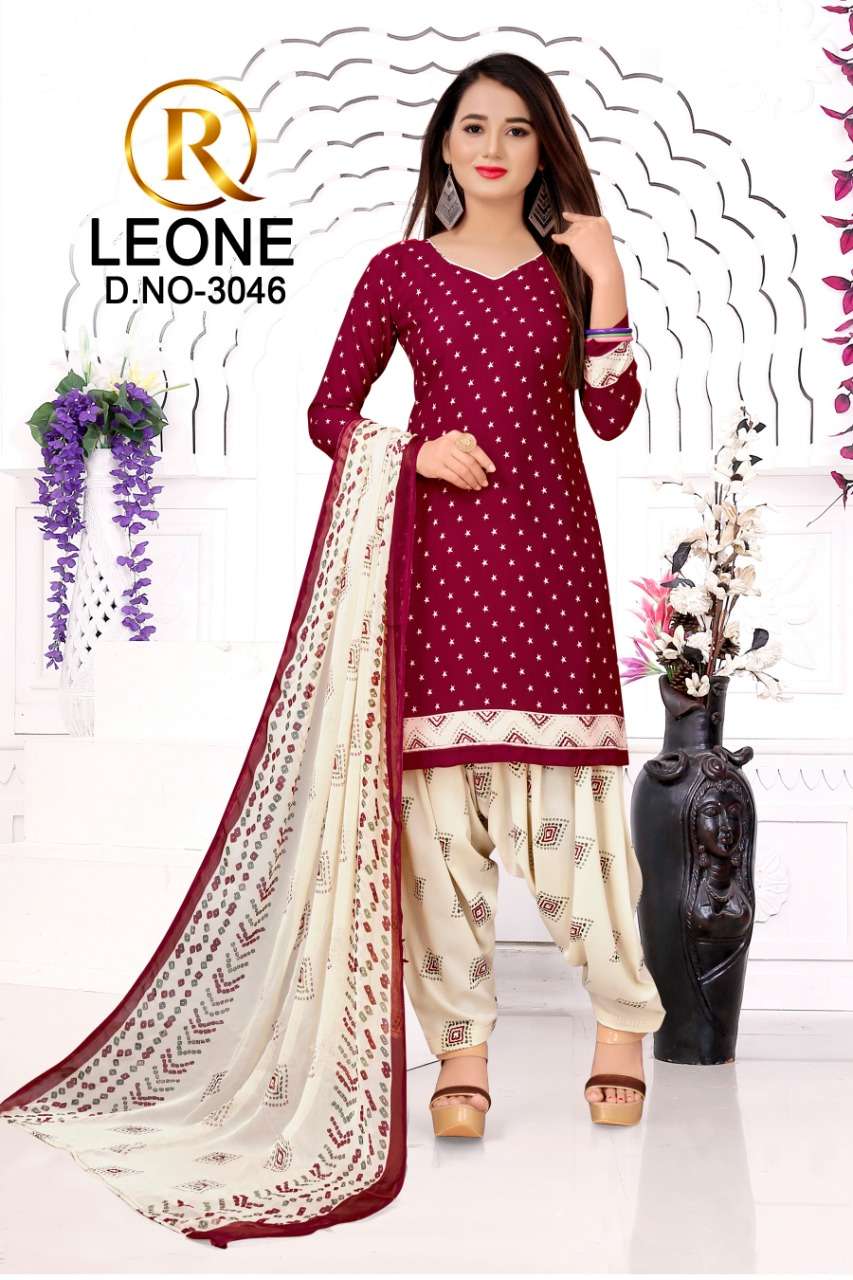 R Leone Synthetic Selection Design – Dress Material -Wholesale Catalog