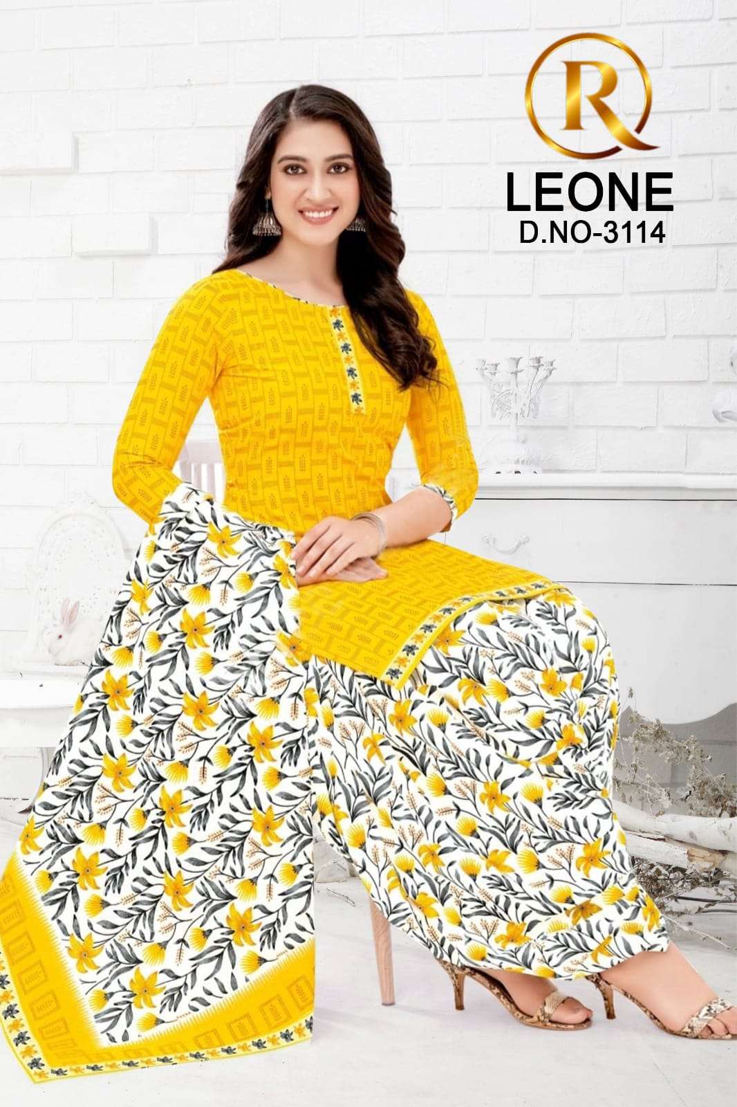 R Leone Synthetic Selection Design – Dress Material -Wholesale Catalog