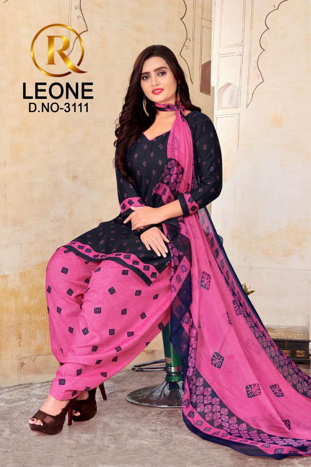 R Leone Synthetic Selection Design – Dress Material -Wholesale Catalog