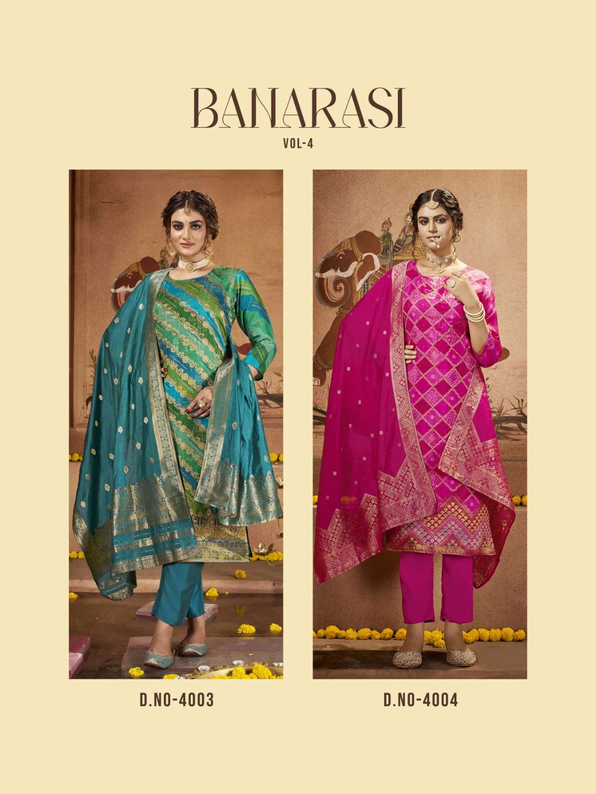 Radhika Banarasi Vol 4 Dola Silk Designer Ready Made Wholesale catalog