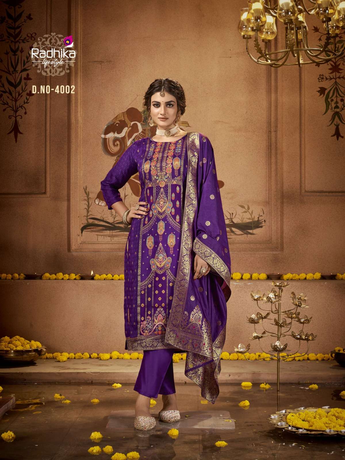 Radhika Banarasi Vol 4 Dola Silk Designer Ready Made Wholesale catalog