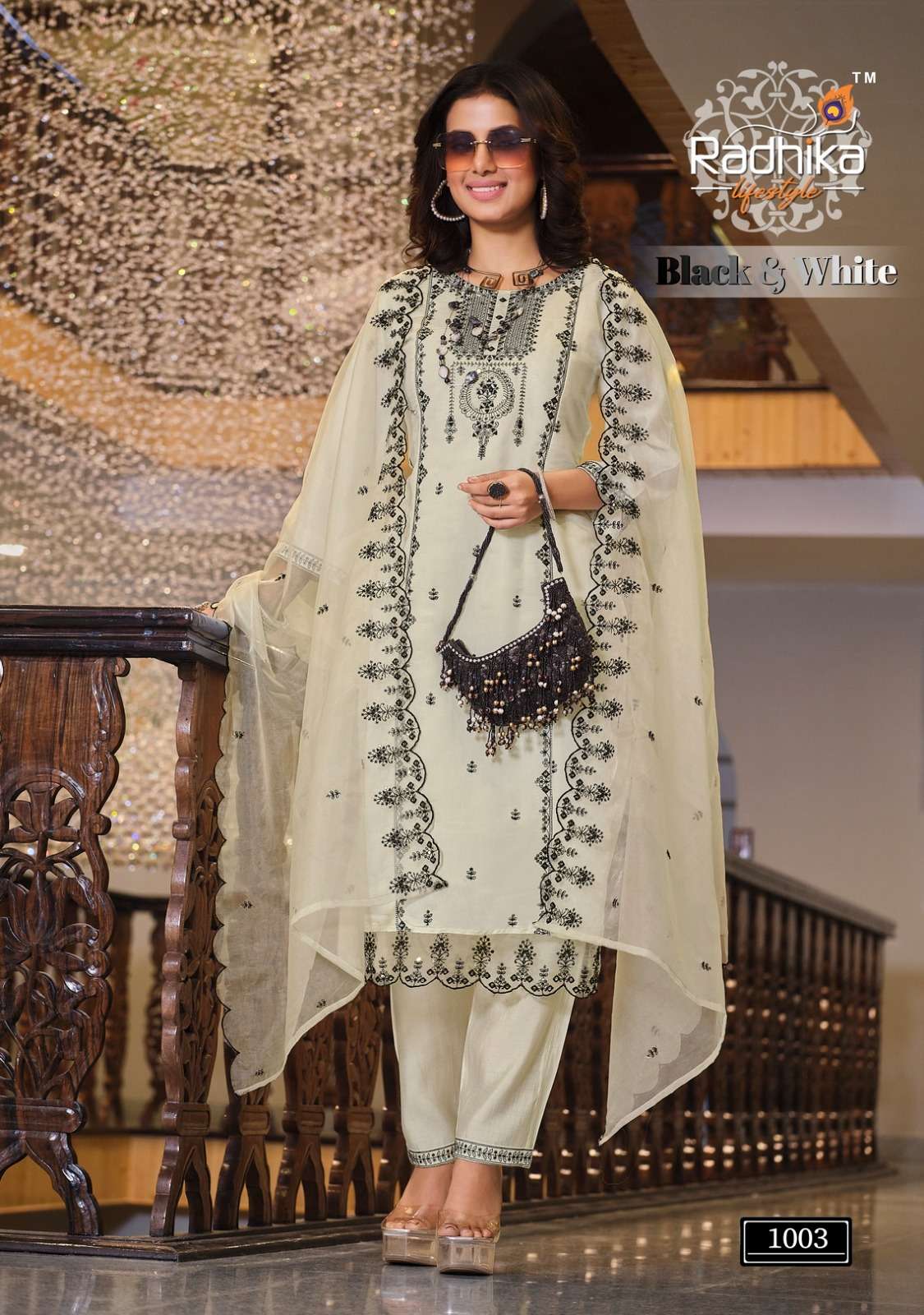 RADHIKA LIFE STYLE Black & white vol-1 Kurti Wholesale catalog