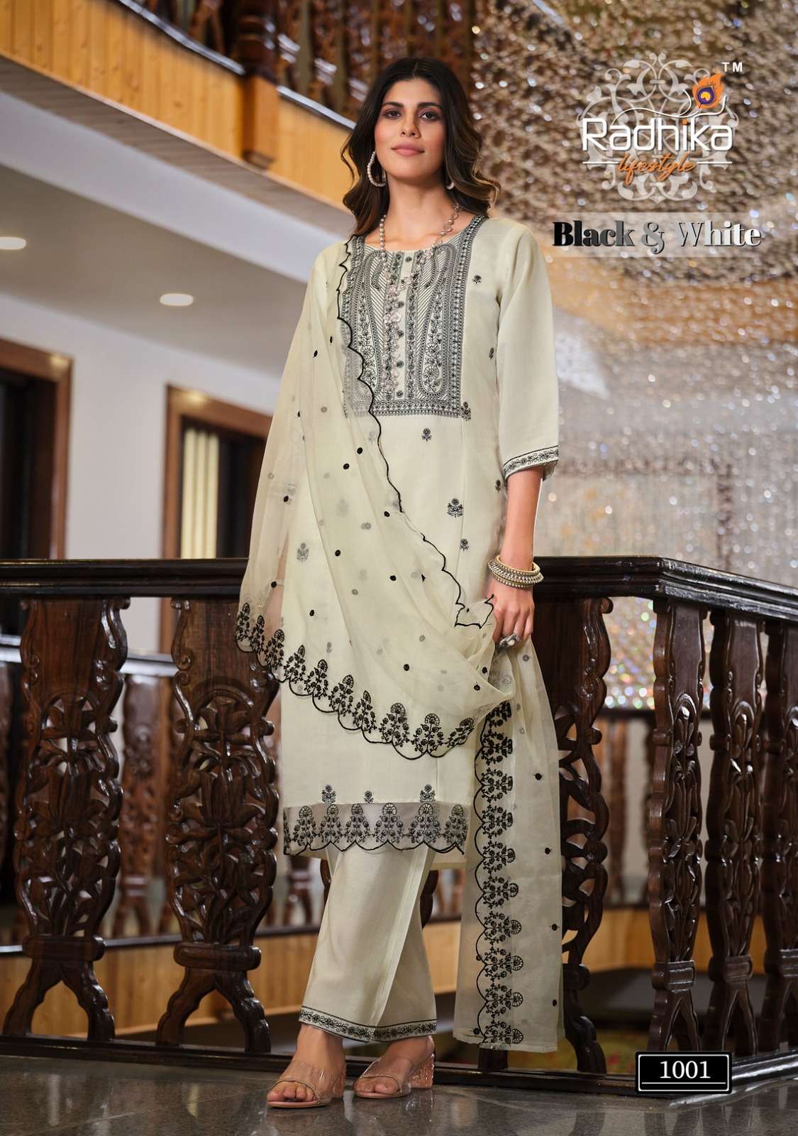 RADHIKA LIFE STYLE Black & white vol-1 Kurti Wholesale catalog