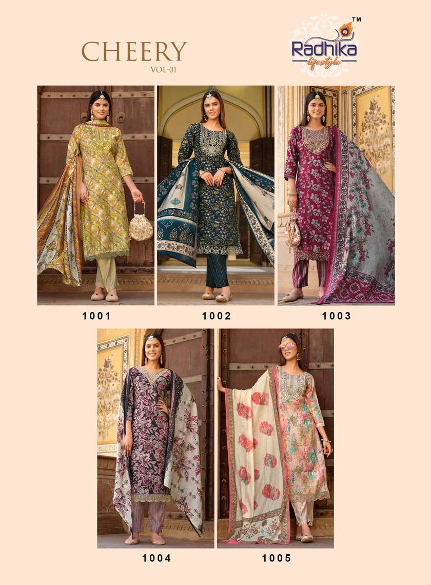 RADHIKA LIFE STYLE CHERRY  Vol -1 Kurti Wholesale catalog