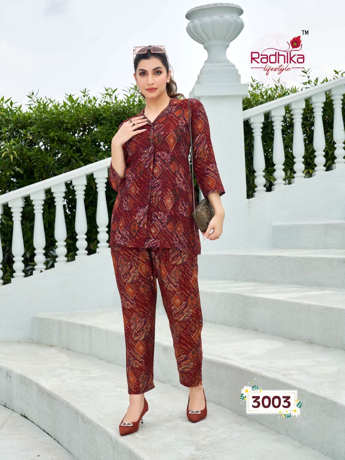 Radhika life style Cord Vol 3 Fancy Muslin Wear Top With Bottom Wholesale catalog