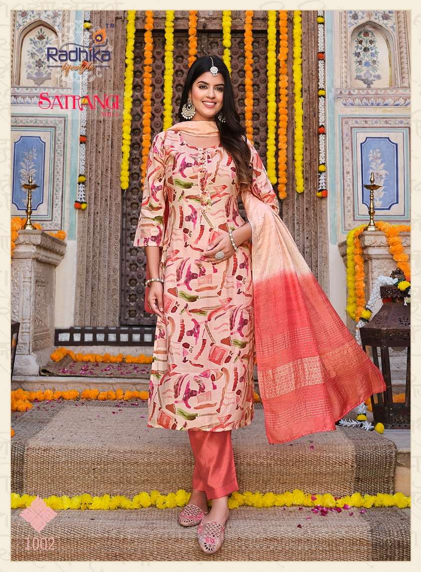 RADHIKA LIFE STYLE SATRANGI vol -1 Kurti Wholesale catalog
