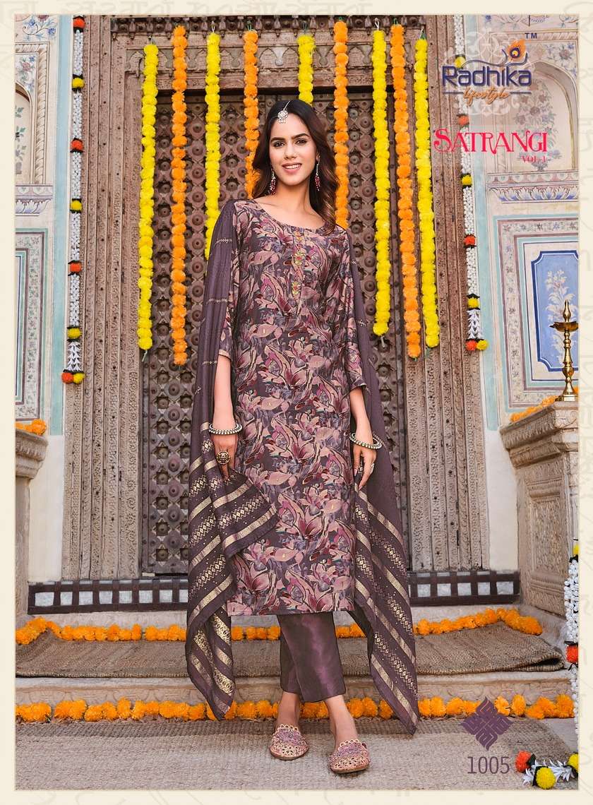 RADHIKA LIFE STYLE SATRANGI vol -1 Kurti Wholesale catalog