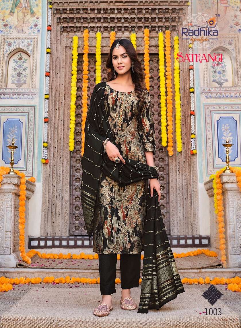 RADHIKA LIFE STYLE SATRANGI vol -1 Kurti Wholesale catalog