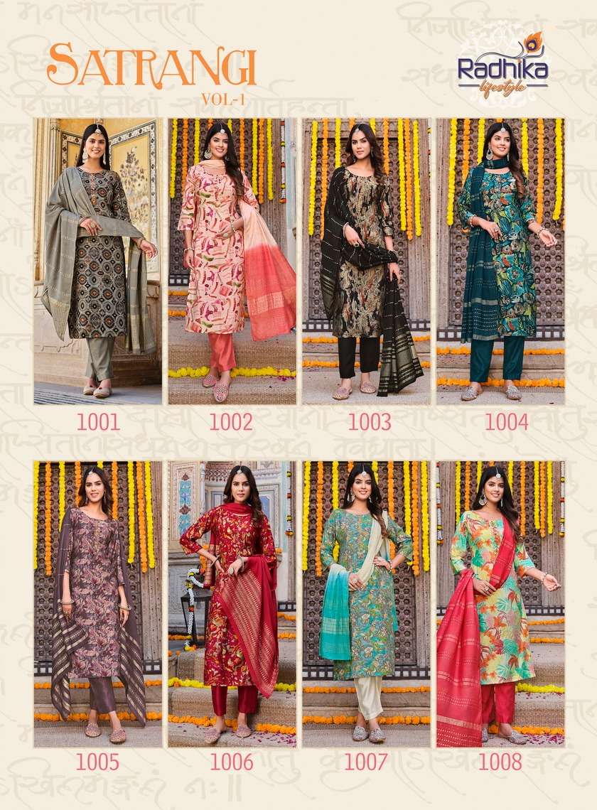 RADHIKA LIFE STYLE SATRANGI vol -1 Kurti Wholesale catalog