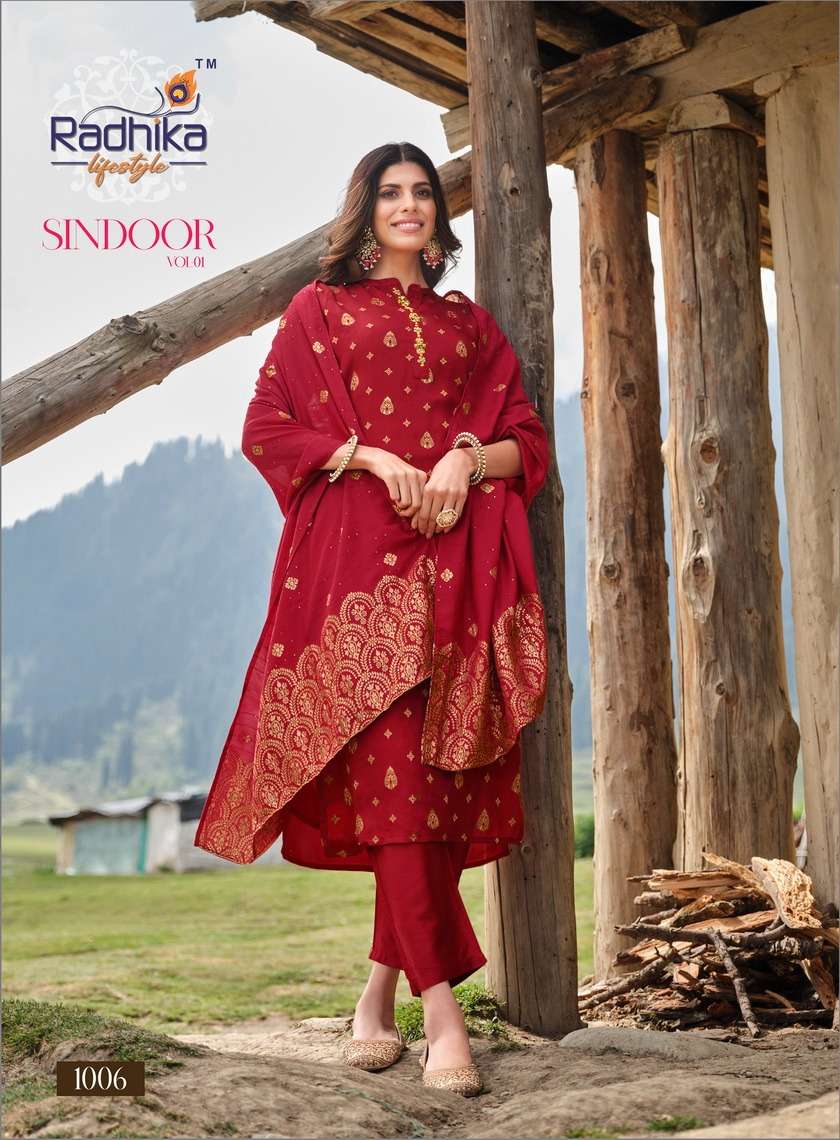 RADHIKA LIFE STYLE SINDOOR Vol -1 Kurti Wholesale catalog