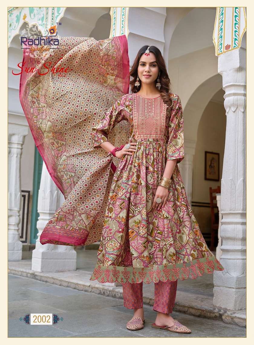 Radhika Sunshine Vol 2 Muslin Printed Kurti Bottom With Dupatta Wholesale catalog