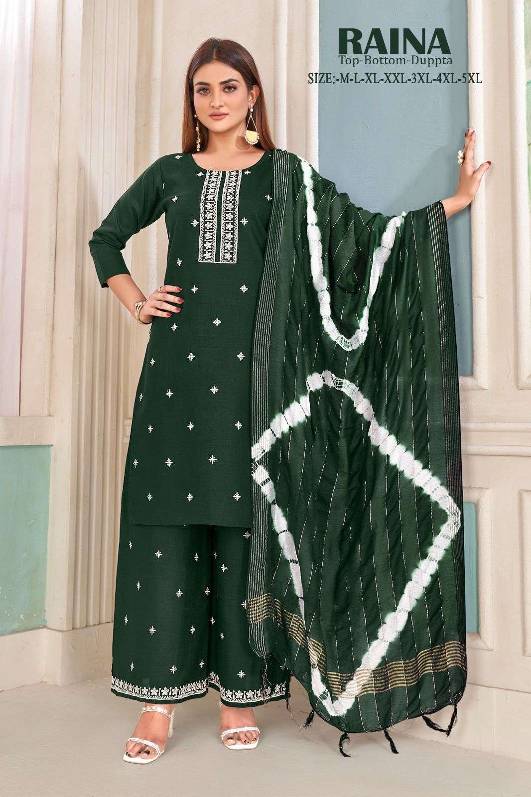 RAINA COTTON WITH FANCY WORK Kurti Wholesale catalog