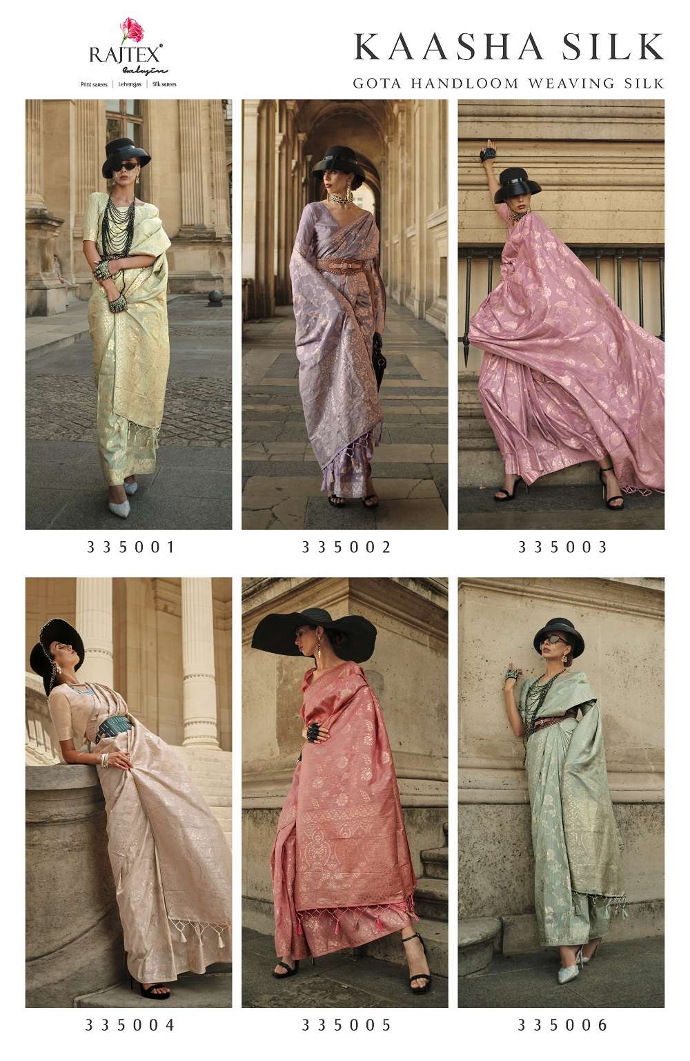 Rajtex Kaasha Silk Handloom Weaving Saree Wholesale catalog