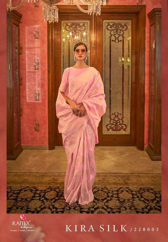 Rajtex Kira Silk Nx Festive Weaving Wear Saree Wholesale catalog