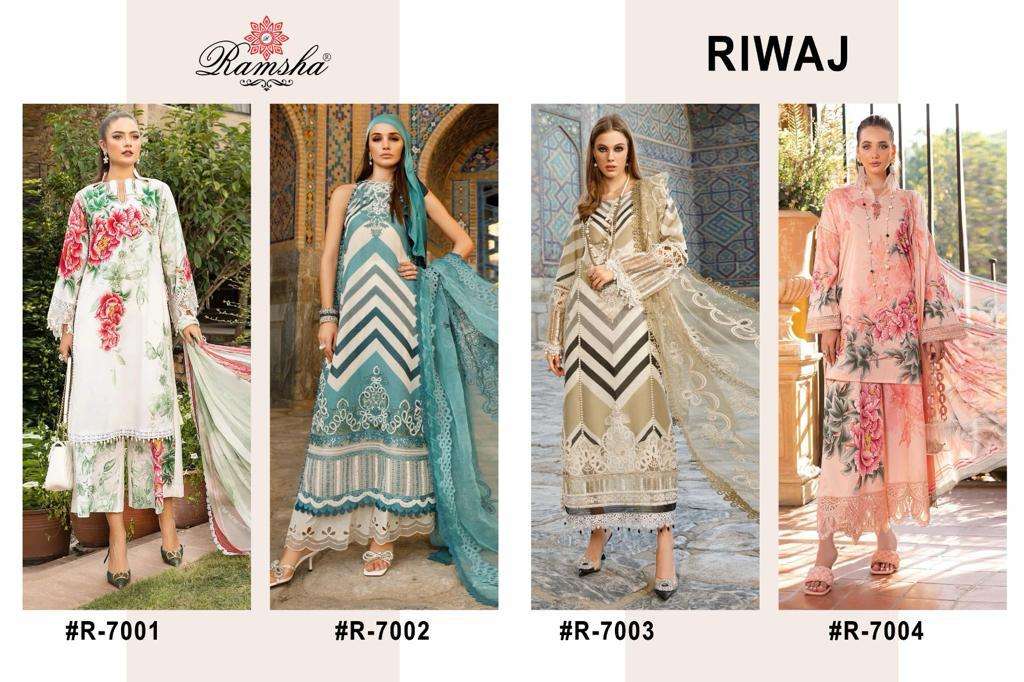Ramsha Riwaj Designer Salwar Kameez Wholesale catalog