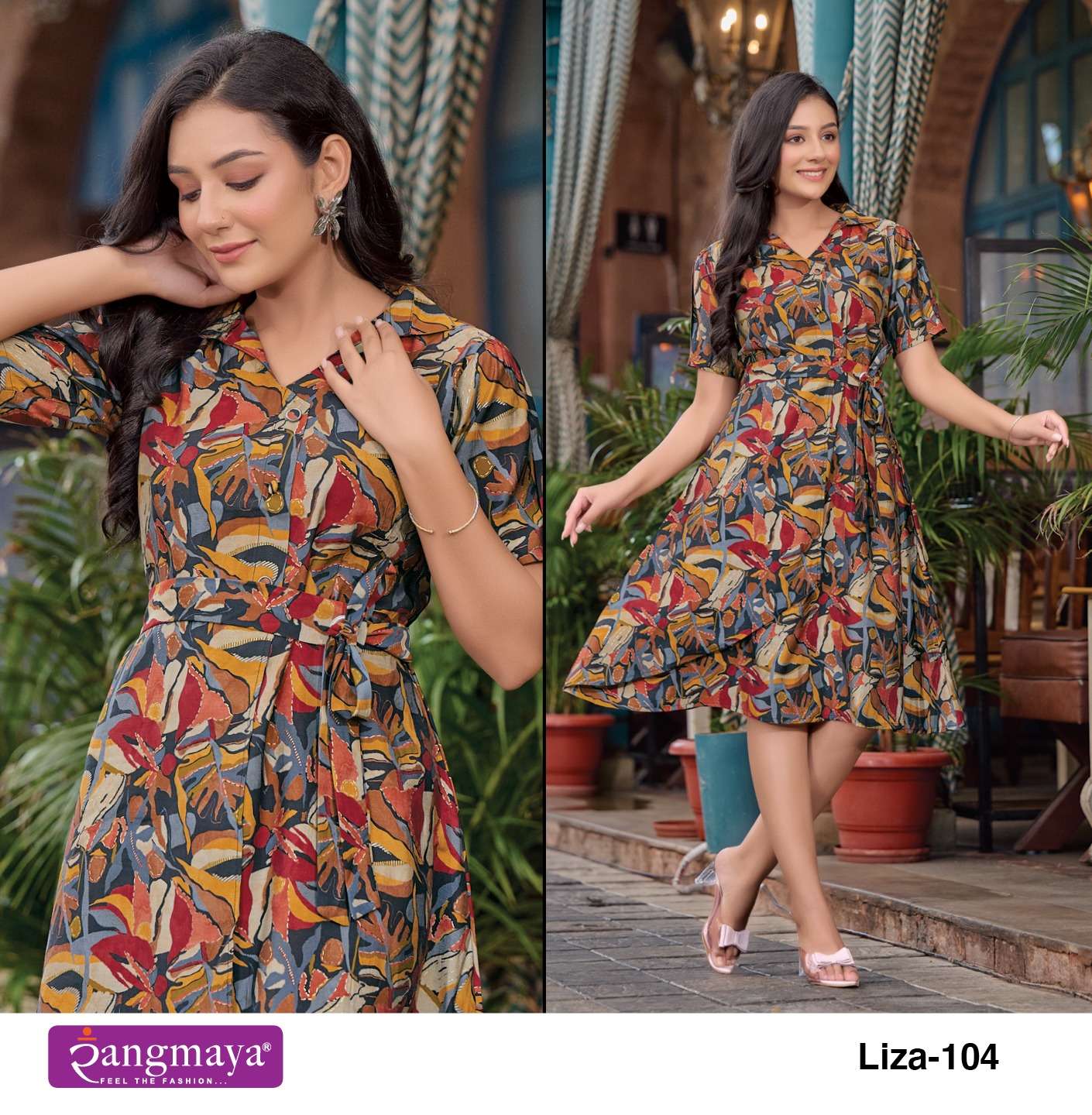 Rangmaya Liza Short Kurti Wholesale catalog