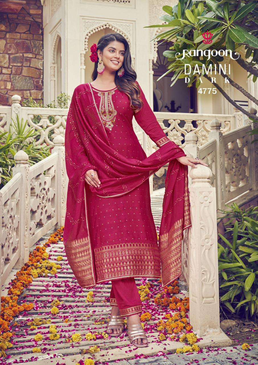 Rangoon Damini Dark Exclusive Trending Wear Ready Made Kurti Wholesale catalog