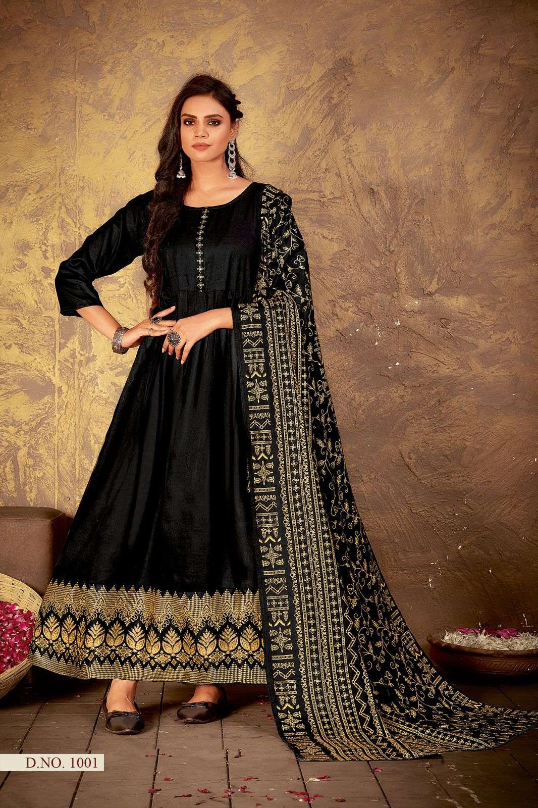RAYON GOLD PRINT TOP & DUPATTA Kurti Wholesale catalog