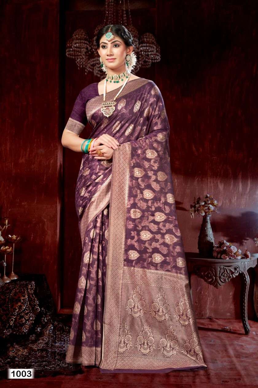 Riwazo BLUE SKY VOL-3 Traditional Wear Organza Sarees Wholesale catalog
