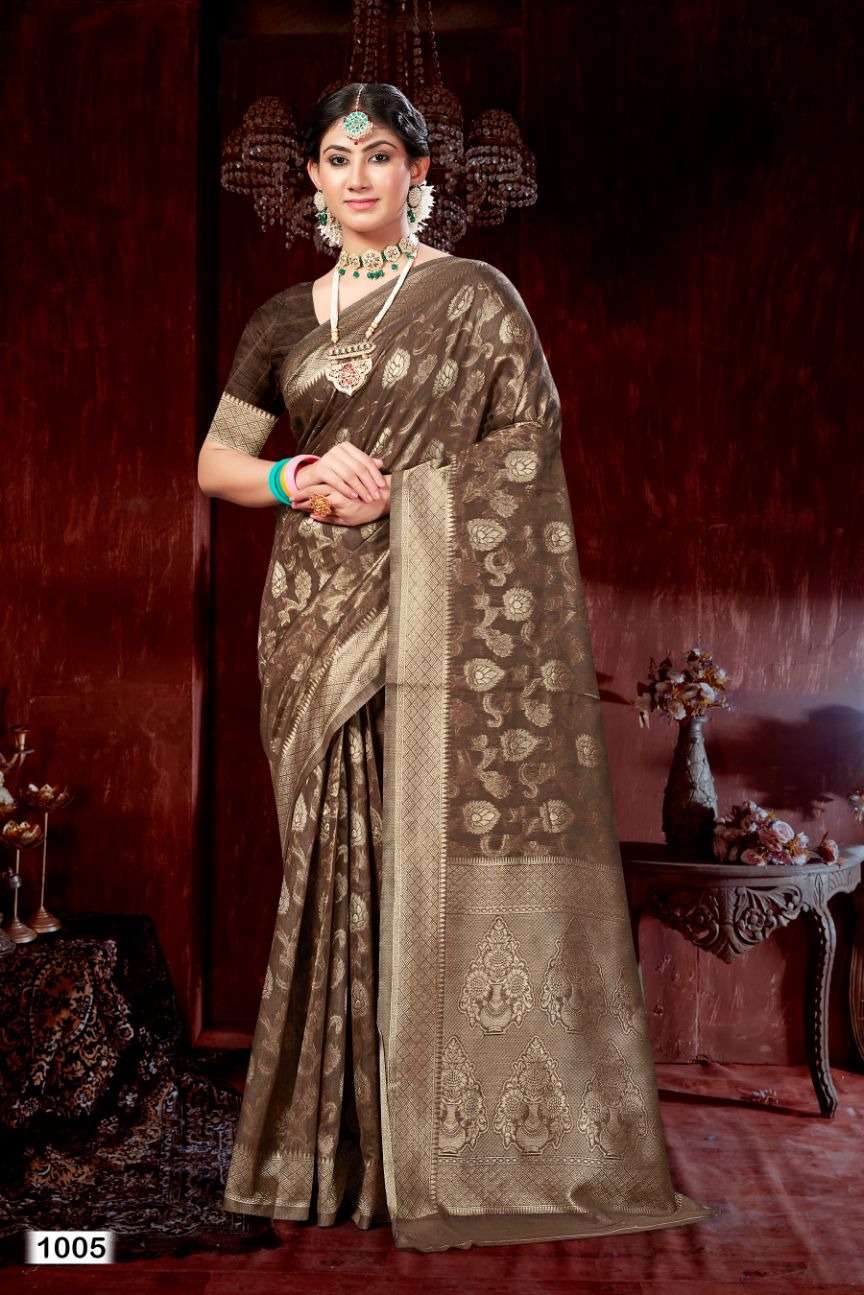 Riwazo BLUE SKY VOL-3 Traditional Wear Organza Sarees Wholesale catalog