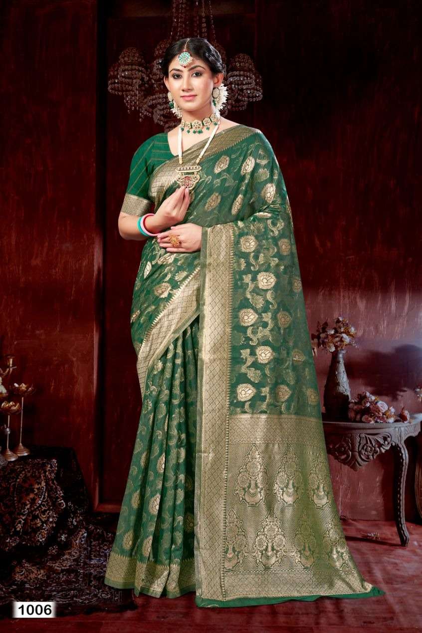 Riwazo BLUE SKY VOL-3 Traditional Wear Organza Sarees Wholesale catalog