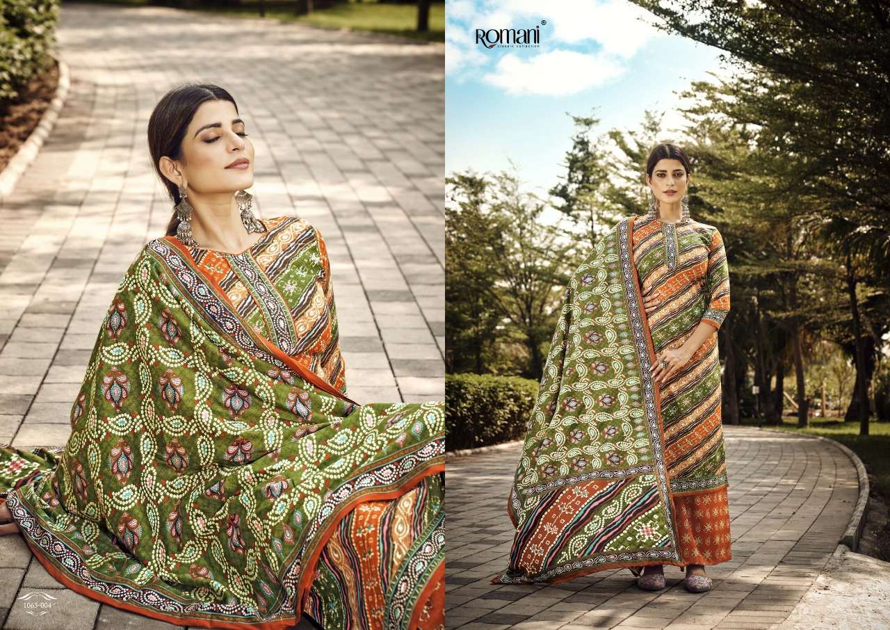 Romani Kasauti Exclusive Woollen Pashmina Dress Material Wholesale catalog