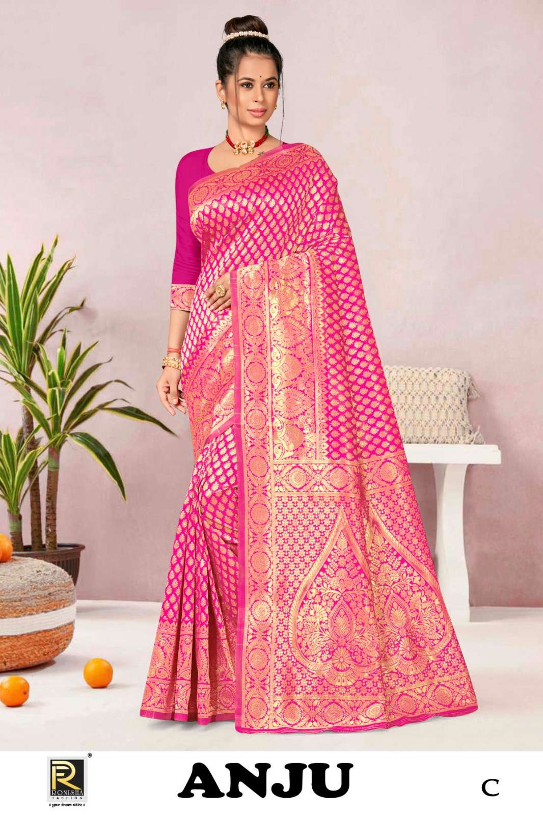 Ronisha Anju Designer Banarasi Silk Saree Wholesale catalog