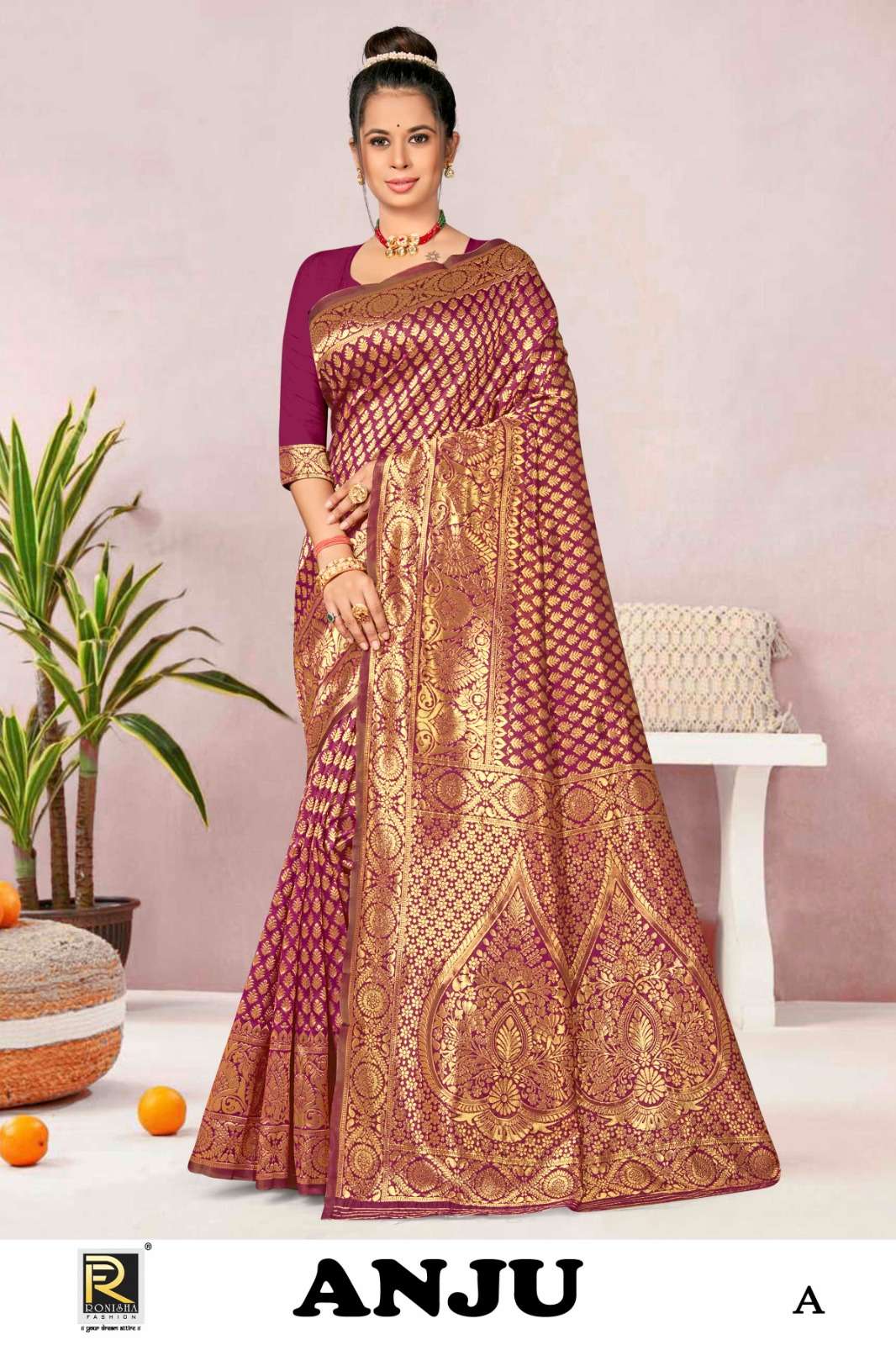 Ronisha Anju Designer Banarasi Silk Saree Wholesale catalog