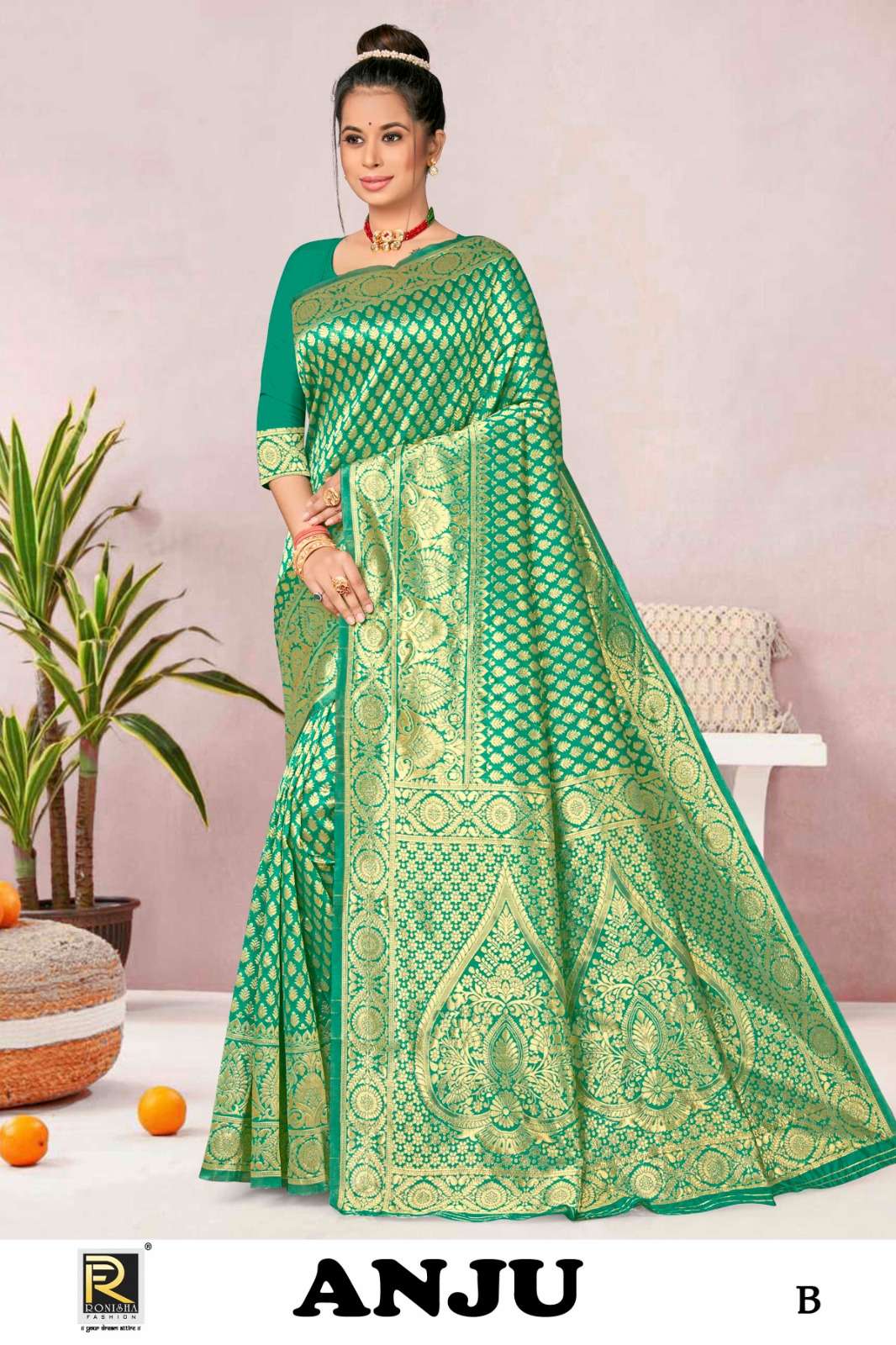 Ronisha Anju Designer Banarasi Silk Saree Wholesale catalog