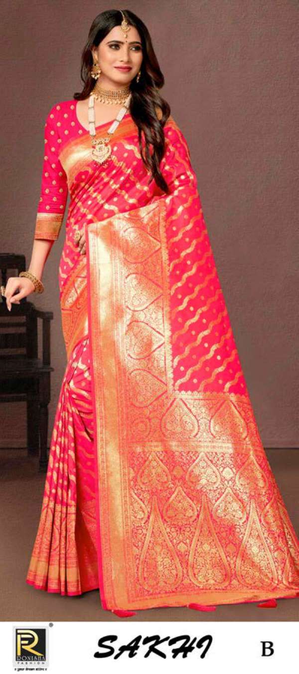 Ronisha Sakhi Festive Wear Banarasi Silk Saree Wholesale catalog