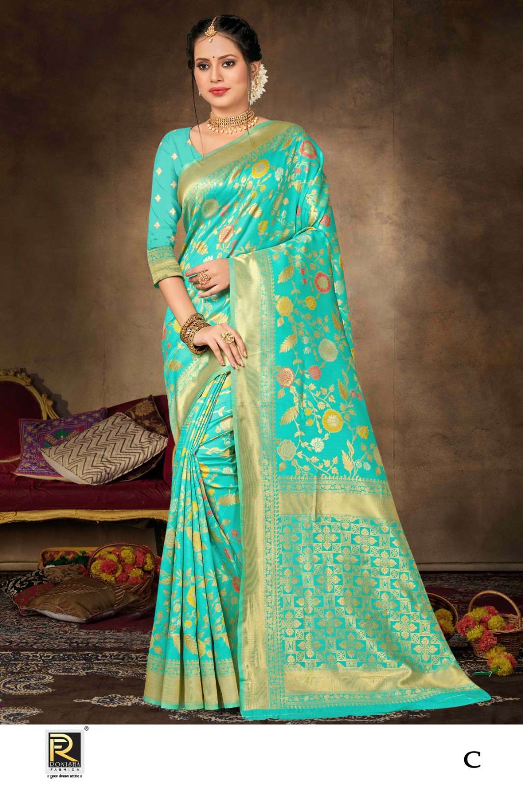 Ronisha Shashi Premium Fancy Silk Saree Wholesale catalog