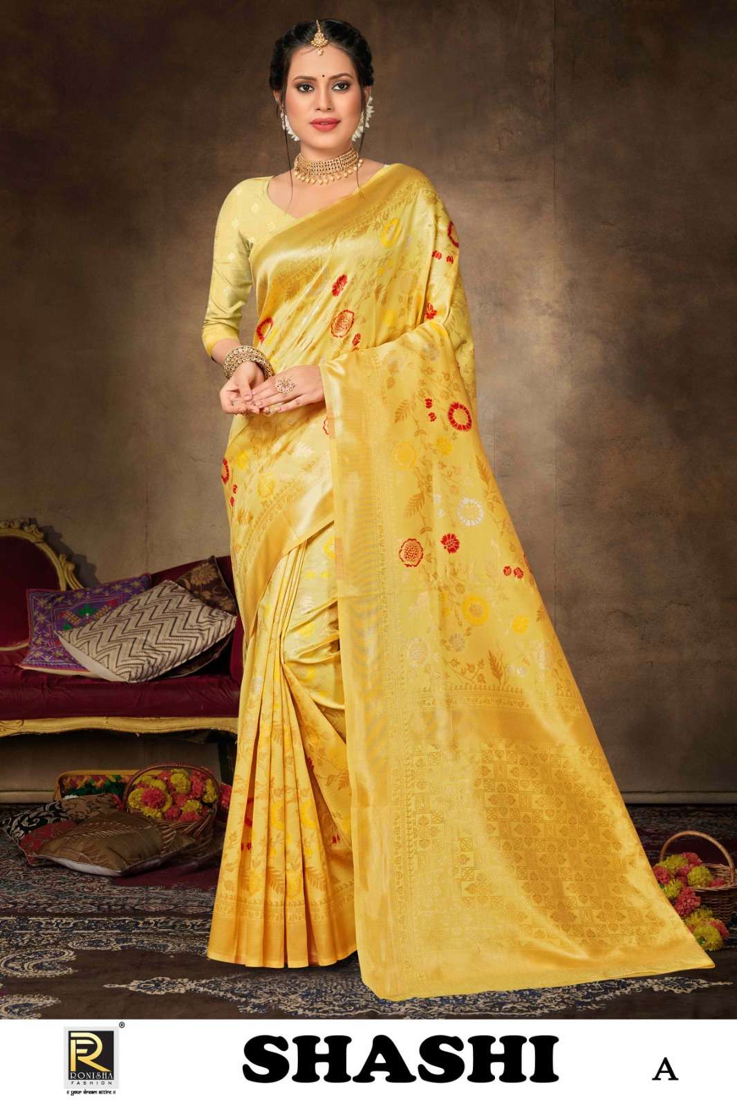 Ronisha Shashi Premium Fancy Silk Saree Wholesale catalog